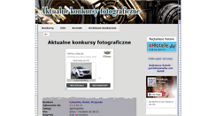 Desktop Screenshot of konkursy-fotograficzne.pl